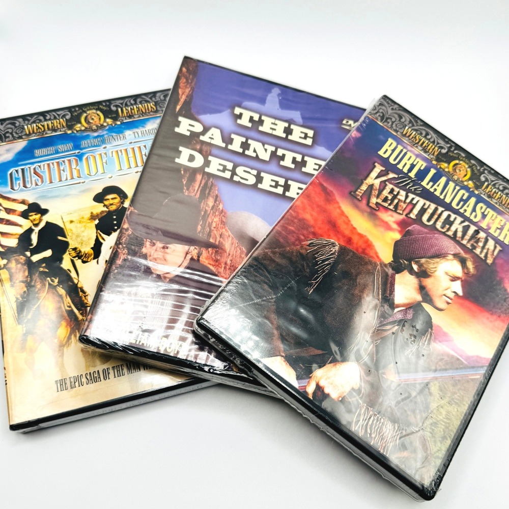 Western Movie DVD Bundle Custer of the West The Kentuckian Painted Desert NEW